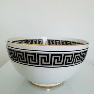Vintage Great City Traders 9”Porcelain Bowl Greek Neoclassical Golden. Portugal